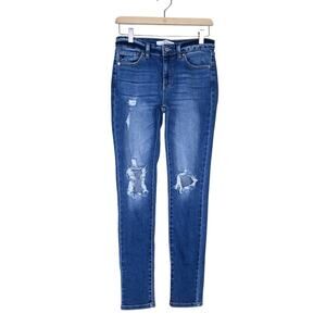KanCan Women's 7/27 Christina Distressed Skinny Jean